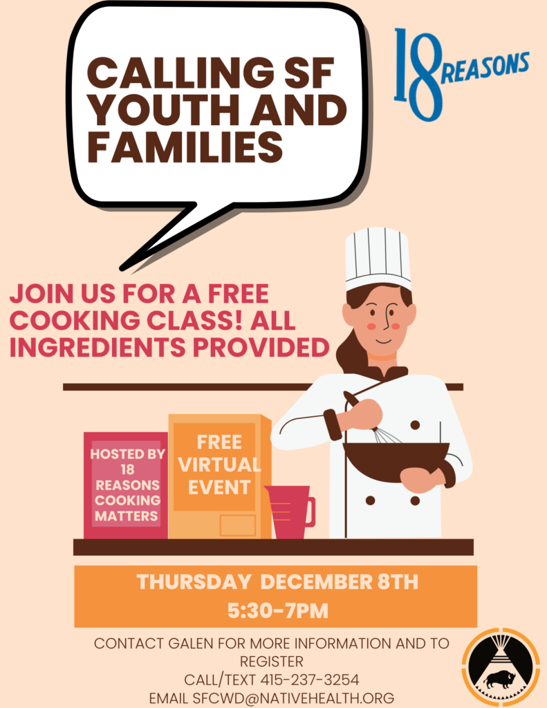 Family Cooking Class- Hosted by 18 Reasons To Cooking Matters - Blog Thumbnail