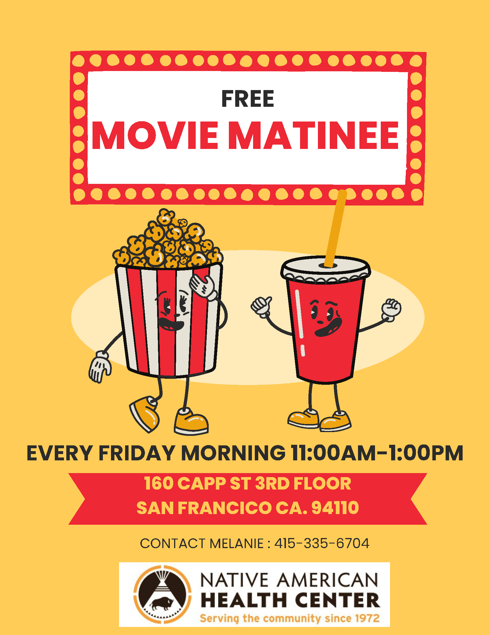 Free Movie Matinee - Every Friday Morning 11 AM to 1 PM