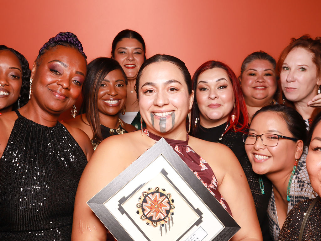 2024 Gala Photobooth | Fire Keeper Awardee Virginia Hedrick